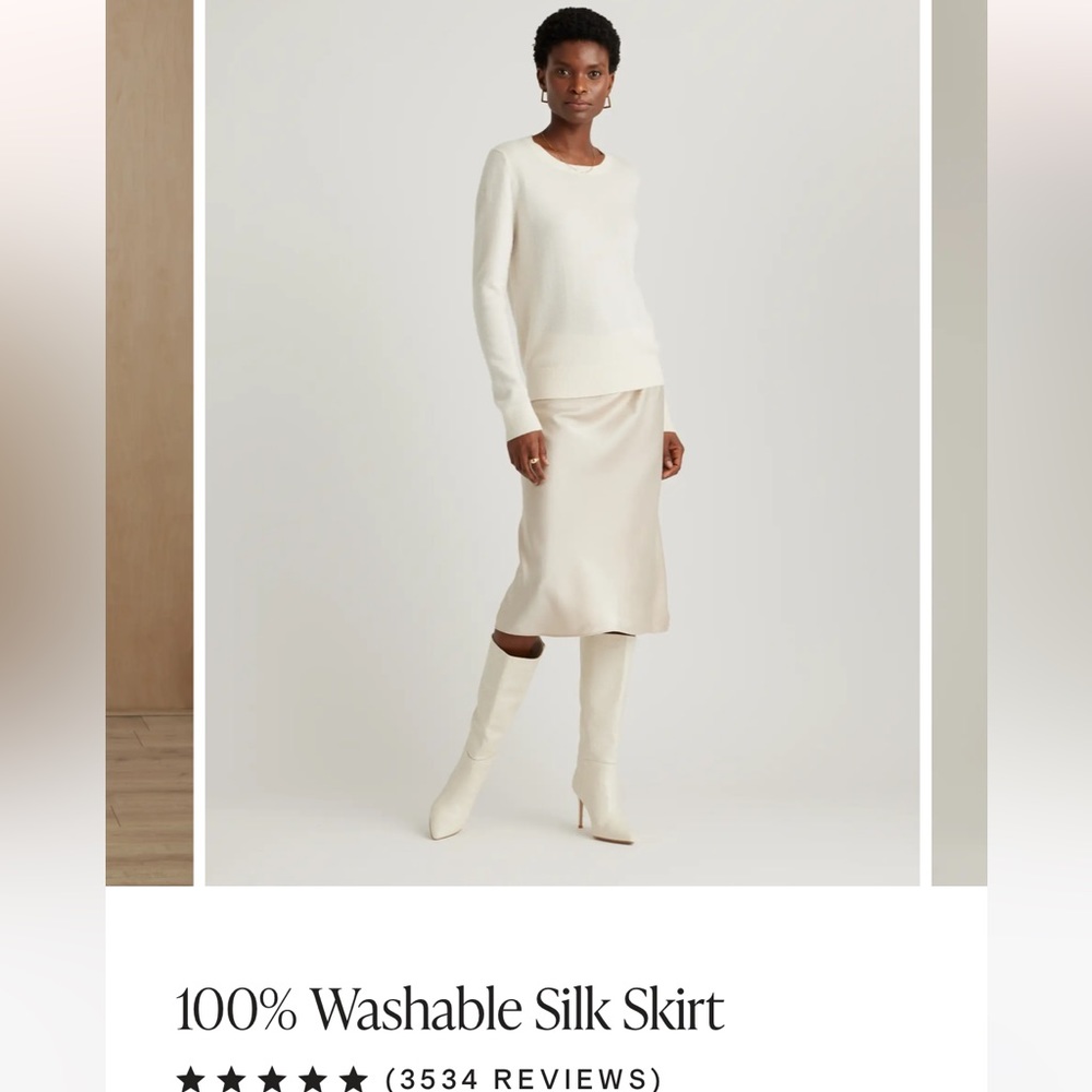 Quince 100% Washable Silk Skirt